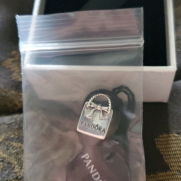 Pandora Jewelry - Pandora love to shop bag charm with bow 925 all my pandoras are from pandora